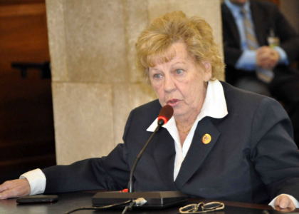 Senate Majority Leader Loretta Weinberg, D-Bergen, testifies during today’s Assembly Judiciary Committee hearing on A-1, the Assembly version of S-1, legislation that would establish marriage equality in New Jersey. The bill is sponsored in the Senate by the Senate Majority Leader along with Senator Raymond J. Lesniak, D-Union and Senate President Stephen P. Sweeney, D-Salem, Cumberland, Gloucester and in the Assembly by Assemblyman Reed Gusciora, Assembly Speaker Sheila Oliver, Assemblywoman Connie Wagner, Assemblywoman Mila Jasey, Assemblyman John McKeon, Assemblywoman Valerie Vainieri Huttle, Assemblyman Jason O’Donnell, Deputy Speaker John Wisniewski, and Assemblyman Tim Eustace.  The bill was released from the Committee with a vote of 5-2. The bill now heads to the full Assembly for consideration.