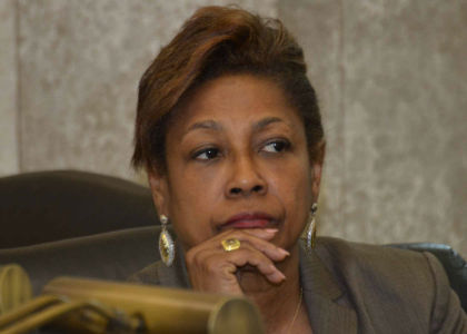 Senator Sandra Bolden Cunningham, D-Hudson, listens to testimony before the Senate Budget Committee during one of the committee’s hearings on the FY 2012 Budget.