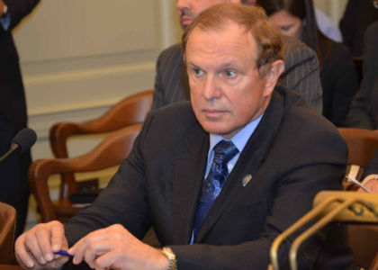 Senator Raymond J. Lesniak, D-Union, the prime sponsor of legislation to allow casinos to operate Internet wagering sites, testifies before the Assembly Regulatory Oversight and Gaming Committee on his bill.