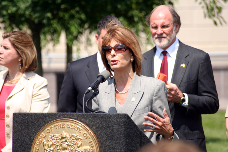 Senate Budget and Appropriations Committee Chairwoman, Senator Barbara Buono, D-Middlesex, speaks on the FY 2010 Budget.